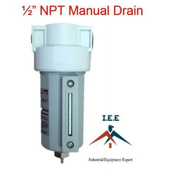 1/2" Compressed Air Line Moisture & Water Filter Trap Air Compressor I.E.E
