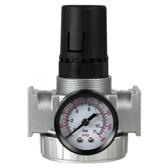 1/2" Compressor In Line Compressed Air Industrial Regulator Heavy Duty with Gauge R804N