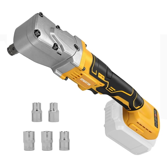 1/2" Cordless Right Angle Impact Wrench 280Nm with 5 Sockets