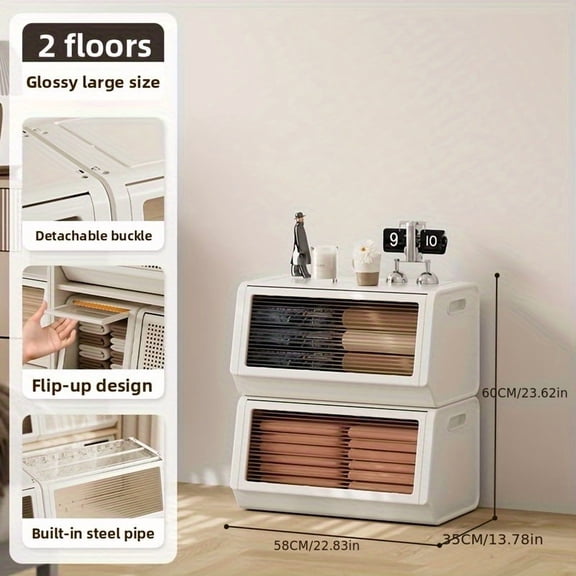 1/2 Corner Cabinet, Living Room Shelf, Multi-functional Multi-layer, DIY Cabinet, Bedroom Organizing Storage Box, Under-Bed Storage