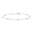 thumbnail image 1 of 1/2 Ct Moissanite Station Bracelet for Women 14K Rose Gold Plated Silver Classic Bracelet Jewelry Gift for Her Size 9, 1 of 5
