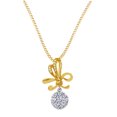thumbnail image 1 of AFFY 1/2 Ct Natural Diamond Cluster Pendant Necklace In 14K Solid Yellow Gold, 1 of 1