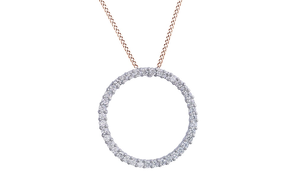 Circle of life pendant shop white gold