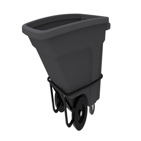 1/2 Cubic Yard 1200 lbs. Capacity Heavy Duty Nestable Tilt Truck - Industrial Gray