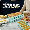 thumbnail image 1 of 1/2 Cup Silicone Freezer Molds with Lid, Soup Container Style Ice Cube Trays for Freezer - for freezing Soup Sauce Broth Leftovers, Dishwasher & Oven Safe 2 Pack, 1 of 6