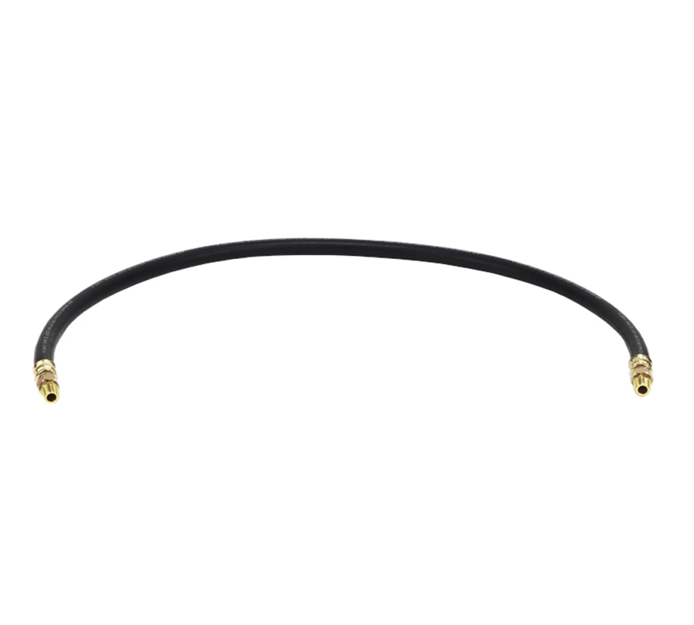 Air Brake Hose Assembly 46" x 3/8"-18 for Semi Trucks | 1/2" ID 3/8" NPT 225 PSI 2 Swivel DOT FMVSS106 SAE J1402 | Replaces 16746 148546 177.73846 181SW46 452246 MIR16746 SNV452246