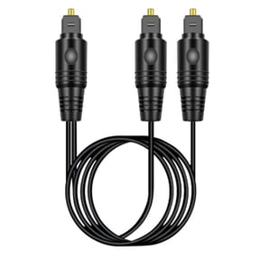 1/2 Digital Audio Fiber Optic Cable,Square to Square Power Amplifier Connection Cable,Audio Cable