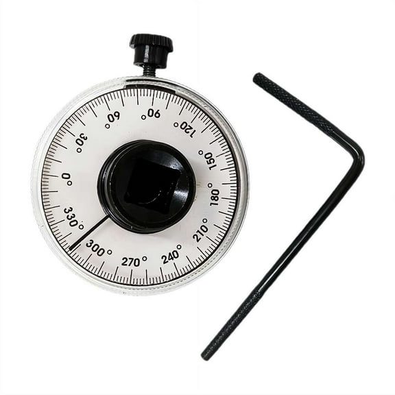 1/2" Digital Torque Wrench Angle Gauge, 360 Adjustable Adapter, Drive Meter for Professional Rotation and Angle Measurement