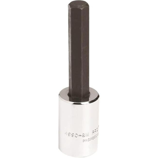 Queller Wholesale Proto Socket Bit - 0.5 in. Drive Size, Hex Tip, 17 mm Tip Size - 4 in. Overall & Metric
