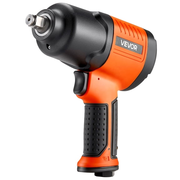 1/2" Drive Air Impact Wrench, Pneumatic Impact Gun with 1100 ft-lbs Reverse Torque, 7500 RPM Heavy Duty Air Tool, 4-Speed Adjustable Lightweight Impact Wrench for Auto Repair, Tire Lug Nuts, Garage &