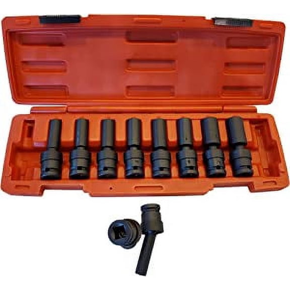 1/2" Drive Deep Impact Joint Radius Corner Sockets 10 Piece Set (METRIC)