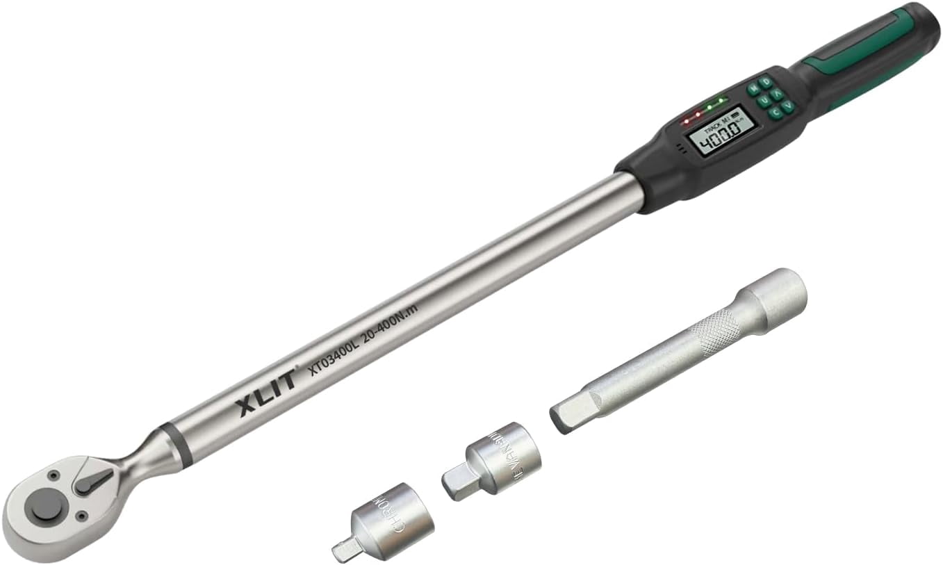 1/2" Drive Digital Torque Wrench, 15-295 ft-lb, ±2% Accuracy, 22" Long ...