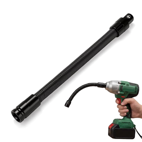 1/2" Drive Flexible Socket Extension Bar, Bendable Extension Rod for Impact Wrench & Automotive Repairs