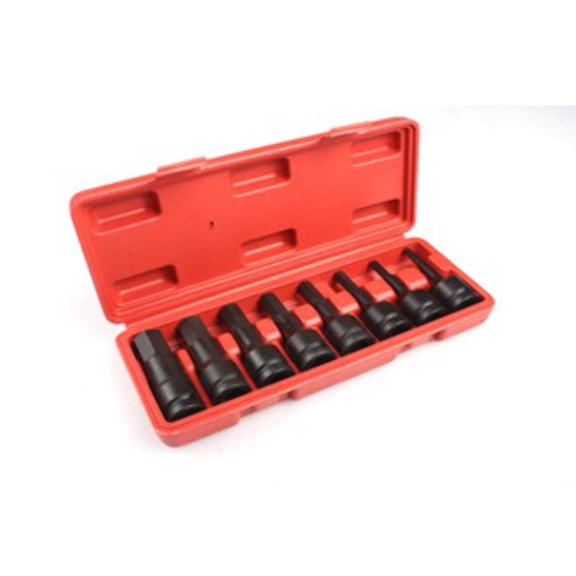 1/2" Drive Metric Deep Impact Socket Set 5-19mm Hex (8pcs) 3" deep (JQ-78-12-8set-HEX)