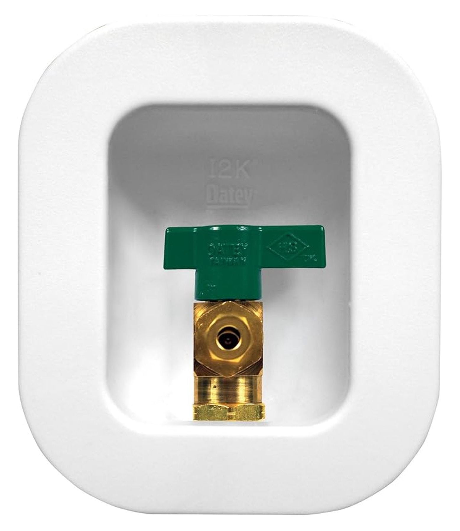 1/2" FIP Ice Maker Box - Brass - Refrigerator Ice Maker Water Supply Line - Easy Install - Quick Connect - Residential & Commercial Use