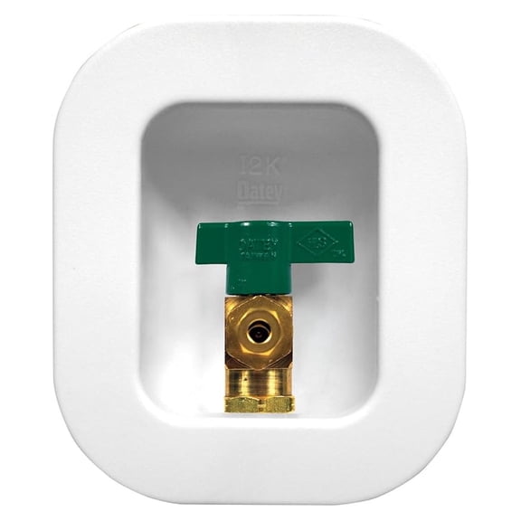1/2" FIP Ice Maker Box - Brass - Refrigerator Ice Maker Water Supply Line - Easy Install - Quick Connect - Residential & Commercial Use