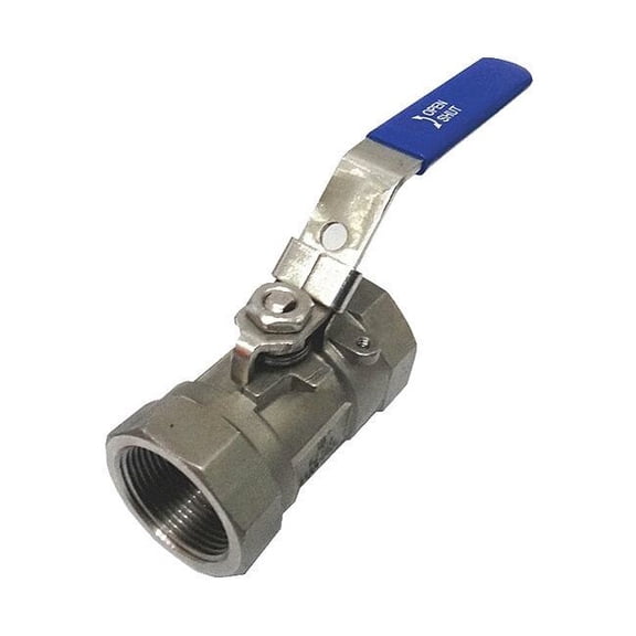 1/2" FNPT Stainless Steel Fire Safe Ball Valve Inline