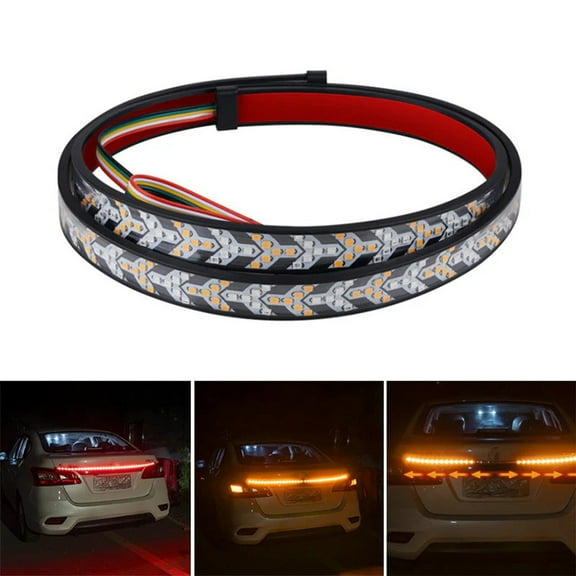 1.2 Fall Warning Signal Driving Light Strip,2025 New LED Tailgate Lights, Turn Signals and Driving and Reversing Lights,Car LED Light Strip, Truck Tailgate Dynamic Light Bar, LED Decorative Lights