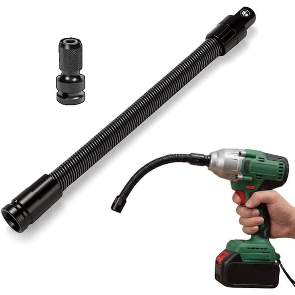 1/2 Flexible Shaft Extension Extender Torque Socket, 2026 Upgraded Ratchet Spanners Electric Wrench Connecting Rod, Portable Hand Drive Tool, for Tight Spaces Hand Drive Automotive Repair Tool