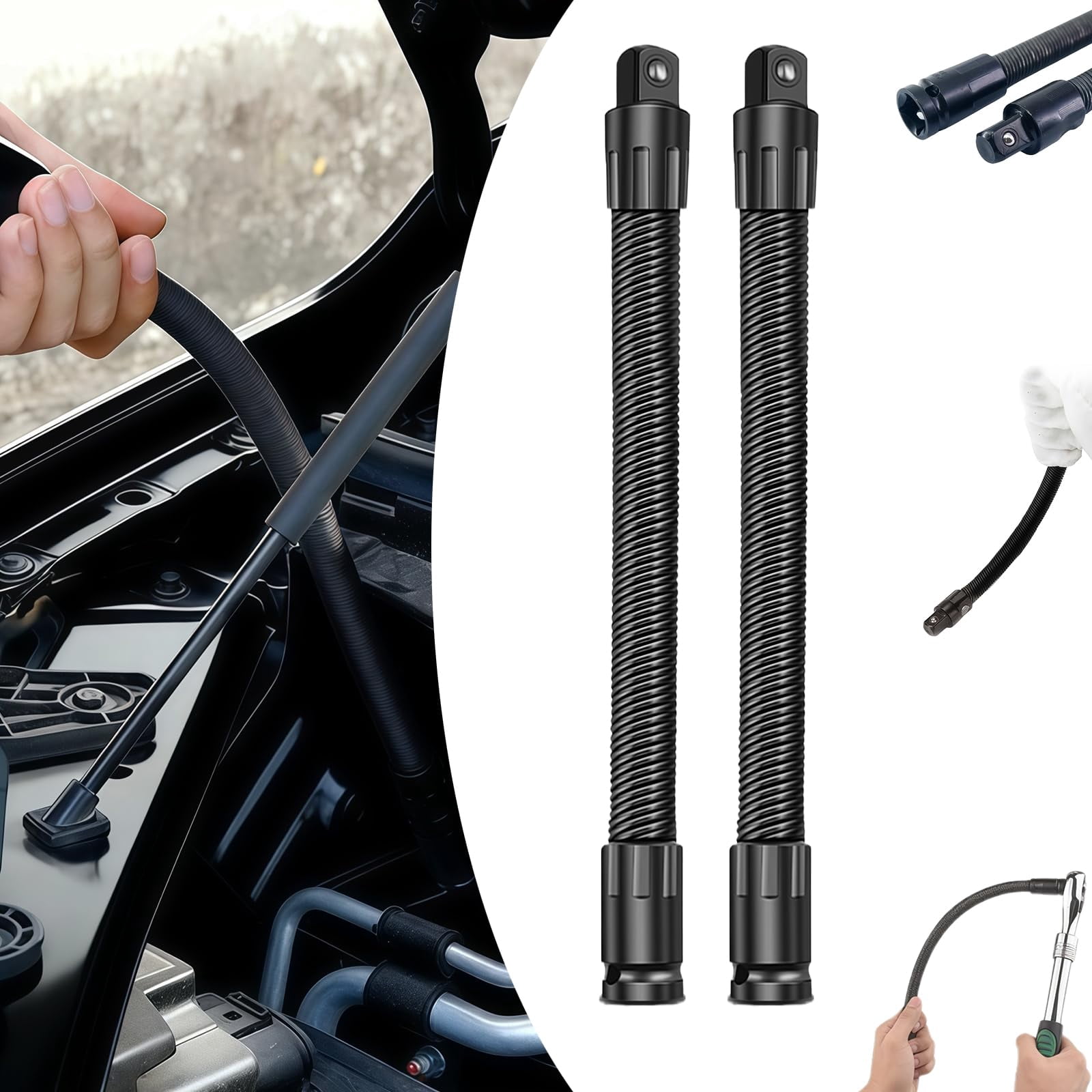 1/2 Flexible Shaft Extension, Extender Torque Socket, Electric Wrench ...