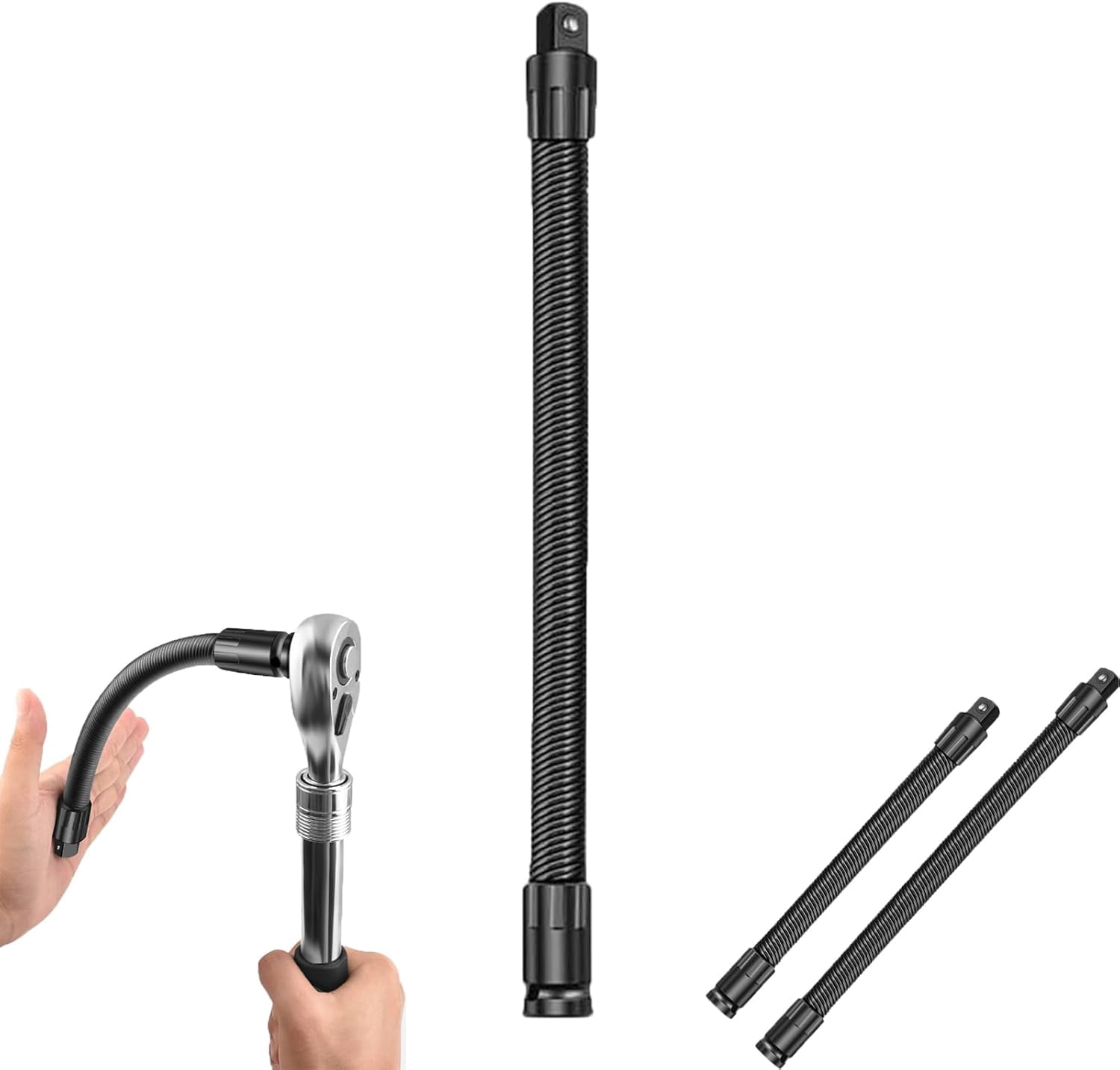 1/2 Flexible Shaft Extension Extender Torque Socket, Ratchet Spanners ...