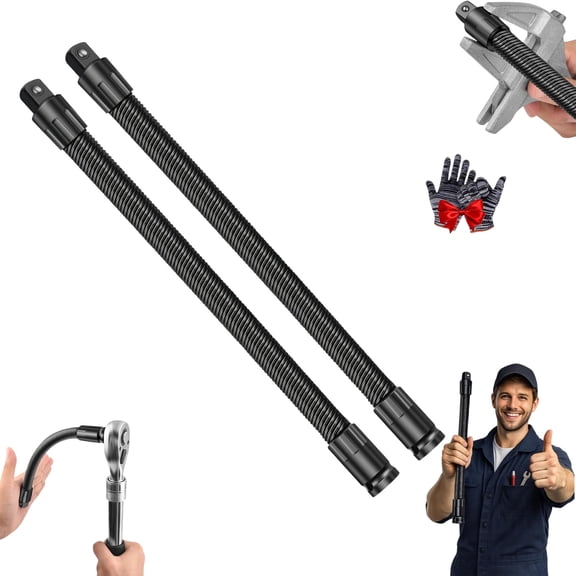 1/2 Flexible Shaft Extension Extender Torque Socket, Ratchet Spanners Electric Wrench Connecting Rod, flexible socket extension, for Tight Spaces Hand Drive Automotive Repair Tools