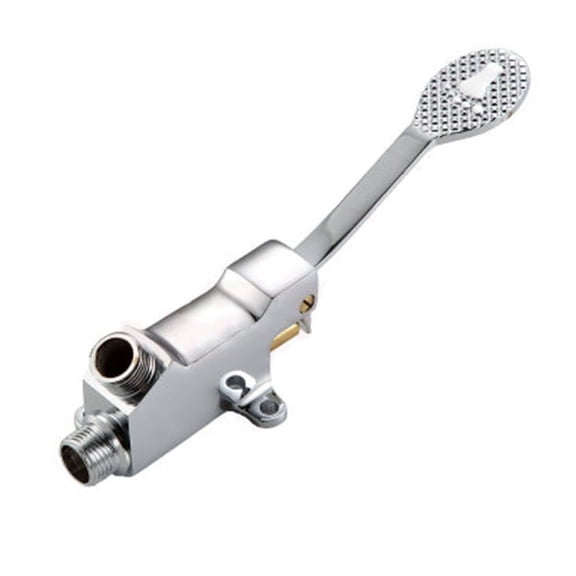 1/2\'\' Floor Foot Pedal Control Switch Tap Valve Copper Faucet Basin Single Cold Waters Taps Hotel Pedal Waters Faucets