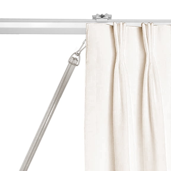 1/2" Fluted Clear PVC Baton with Metal Snap - 36 inch