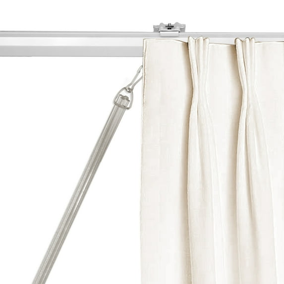 1/2" Fluted Clear PVC Baton with Metal Snap - 36 inch