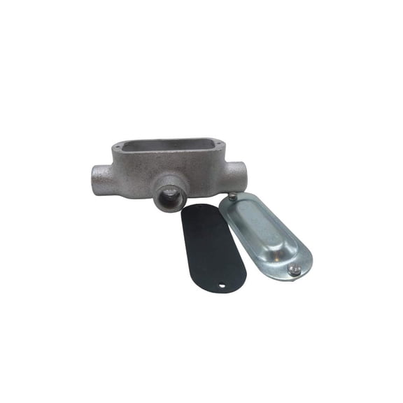 1/2" Forma hreaded Rigid Condui Body wih Seel Cover and Neoprene Gaske - Malleable Iron - 1-Pack