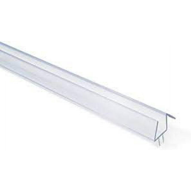 1/2" Frameless Glass Shower Door Sweep Bottom Seal Wipe Drip Rail