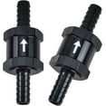 thumbnail image 1 of 1/2" Fuel Check Valve One Way Inline Non Return Diesel Gasoline Black(12mm OD,2PCS), 1 of 7