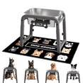 thumbnail image 1 of 1.2 Gallon Elevated Dog Water Bowls for Large Dogs, 4 Adjustable Heights, Raised Dog Water Stand with Mat, 1 of 8