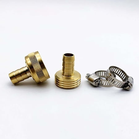 1/2" Garden Hose Connector Hose Connector End Patcher Kit With Heavy Duty And Leak Hose Fix, 6x8x3.2cm, Yellow 1PCS