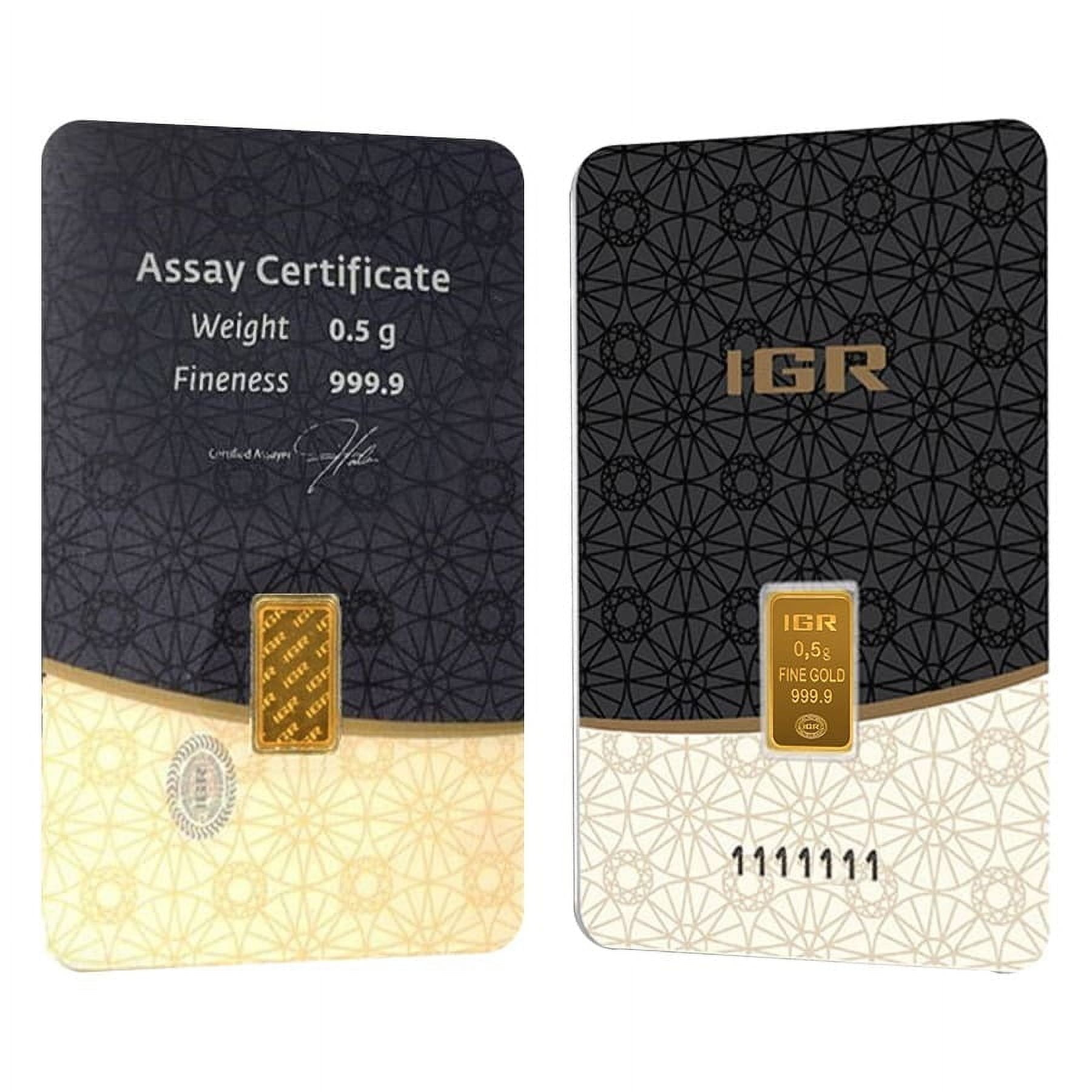 Istanbul Gold Refinery, 1/2 Gram .9999 Fine Gold Bar, New in Assay