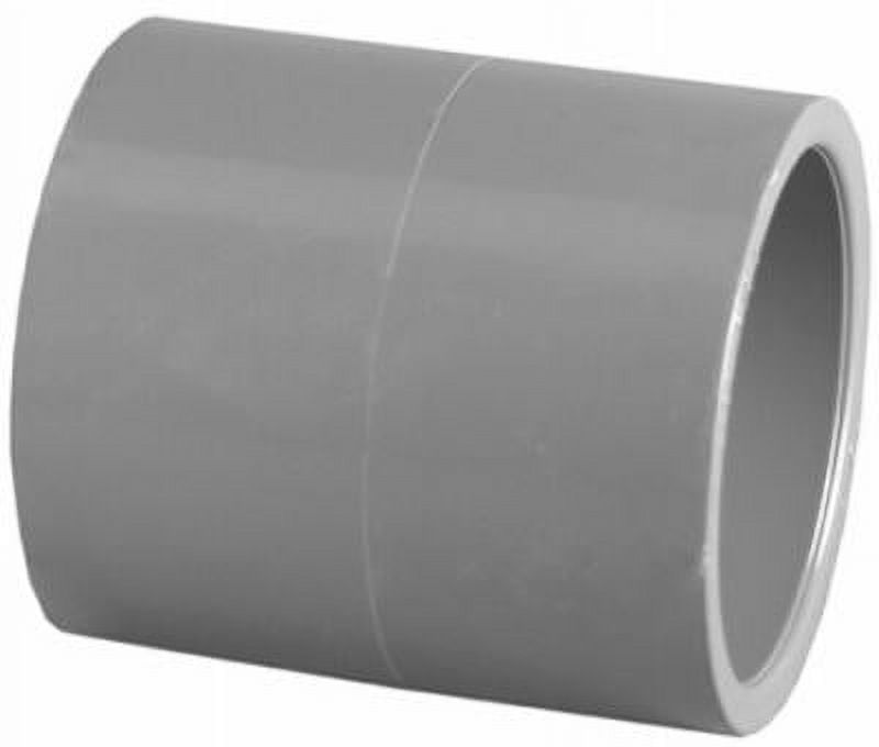 1/2", Gray, PVC Schedule 80 Coupling, Slip x Slip. Universal Part # 82, Each
