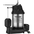 thumbnail image 1 of 1/2 HP 3960 GPH Submersible Stainless Steel Sump Pump with Automatic Float Switch 33 ft Cord for Basement Water Removal, 1 of 6