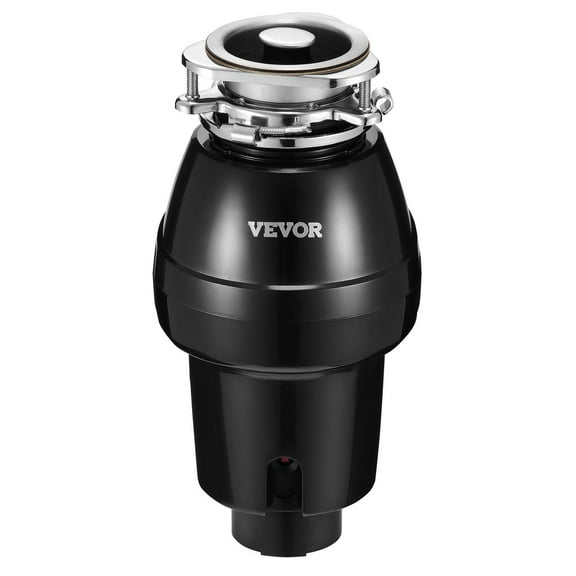 1/2 HP Continuous Feed Garbage Disposal with Sound Reduction, 3450 RPM Food Waste Disposer for Kitchen Sinks, Includes Splash Guard & Power Cord