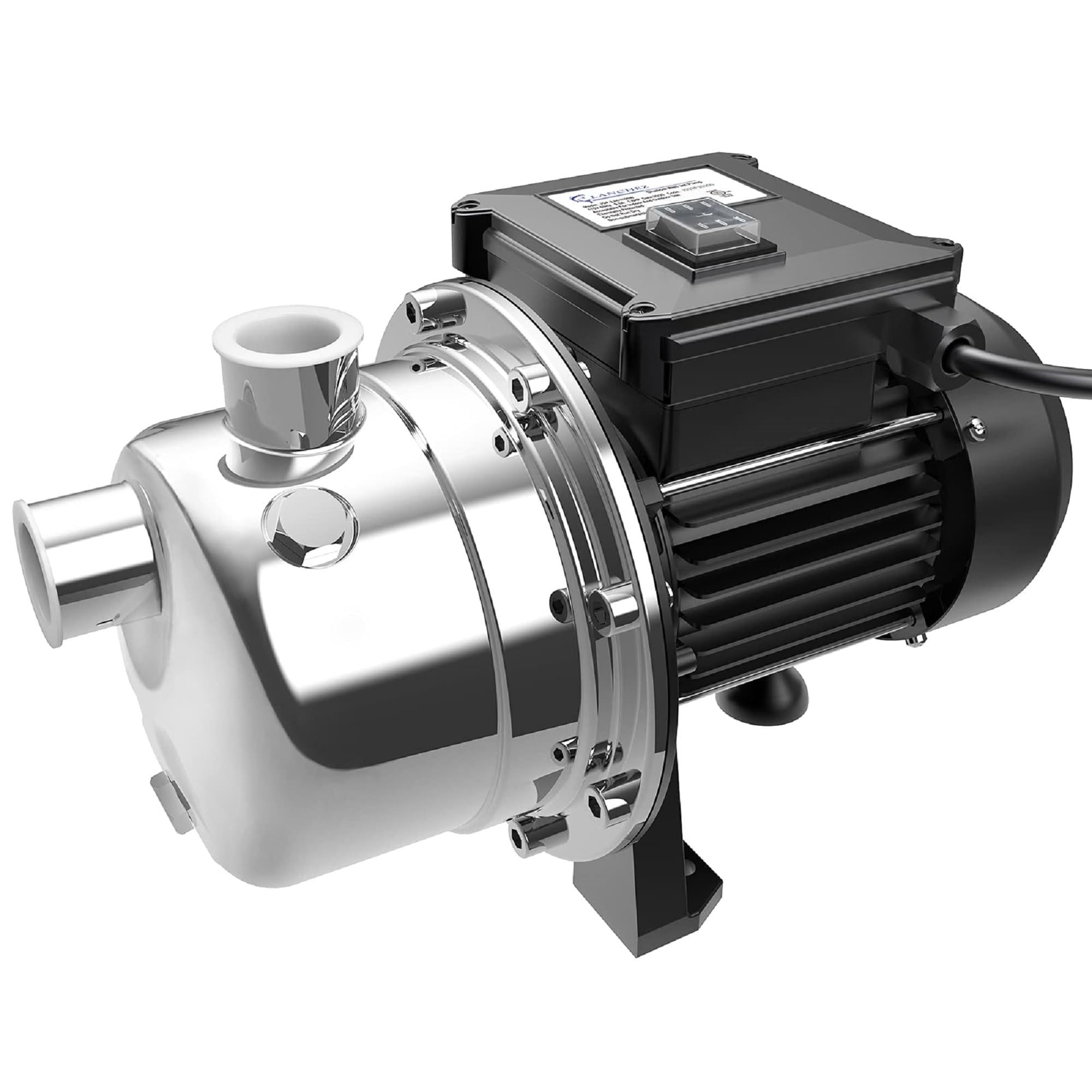 Lanchez 1/2 HP, 115 V, Black Corded Electric Shallow Well Water Transfer Pump, 16 GPM