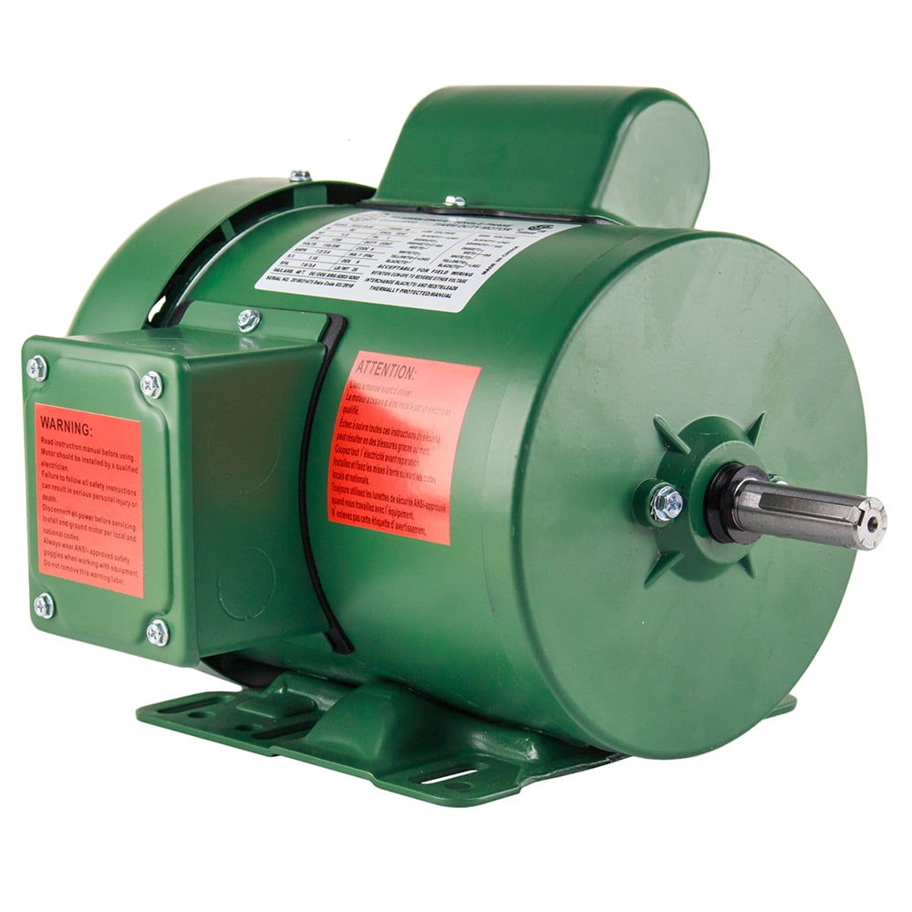 1/2 HP Single Phase Farm Duty Electric Motor 56 Frame 1800 RPM TEFC Enclosure FM12-18-56