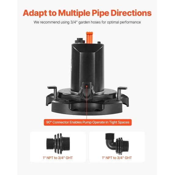 1/2 HP Submersible Pool Cover Pump, 1575 GPH, 25ft Cord – Fast Water Removal for Swimming Pools