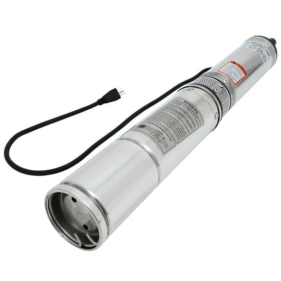 1/2 HP Submersible Well Pump 164ft 110V 25GPM Stainless Steel , AUTOMUTO Deep Well Water Pump for Home Usage and Industrial with Garden Hose Adapter