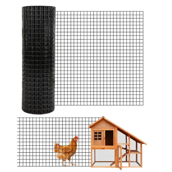 1/2" Hardware Cloth 19 Gauge - Galvanized & Coated for Animal Enclosures, Size: 0.9*30m