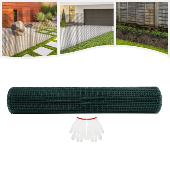 1/2 in Hardware Cloth Cage Mesh Rolls Square Chicken Wire Netting Raised Garden Rabbit Fence Snake Fencing Rodent Animals Weasel Raccoons 3.94x98.43ft