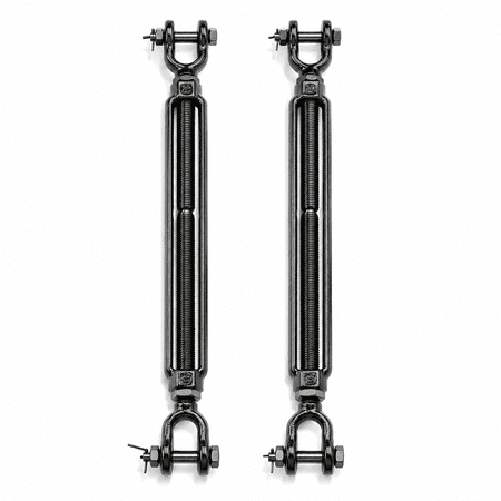 Tootaci 1/2 Inch Heavy Duty Jaw & Jaw Turnbuckle, 17.44"–26.42" Adjustable Stainless Steel Tensioner, 2205 lb Working Load for Wire Rope, Shade Sail