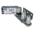 thumbnail image 1 of 1/2" Hydraulic Quick Connect Coupler Set, Flat Face, 1/2" NPT with 3/8" Drain Line Coupler, ISO 16028, Heavy-Duty Steel, Includes Mounting Bracket, Fits Skid Steer Bobcat Attachments - TL23DB-2, 1 of 10