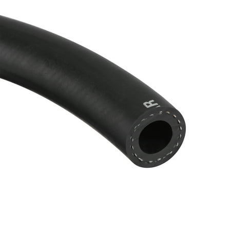 1/2" ID Fuel Line Hose 7/8" OD 10ft Black Rubber Oil Hose for Fuel System, Oil, Lubricant