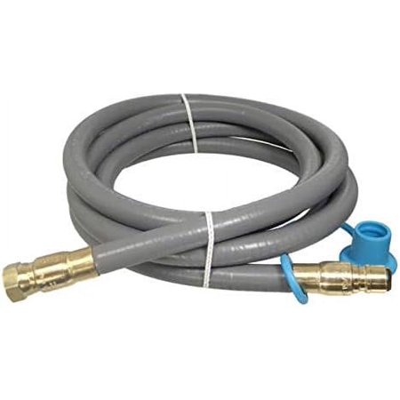 1/2" ID Natural Gas BBQ Grill Quick Disconnect Gas Connector (10 Feet)