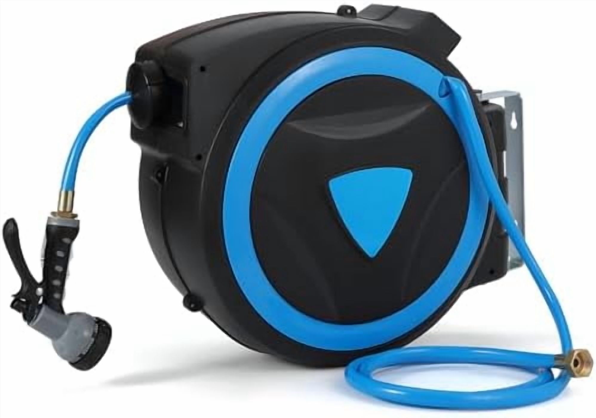 1/2 IN+100FT Auto-Rewind Garden Hose Reel - Heavys Duty Retractable ...