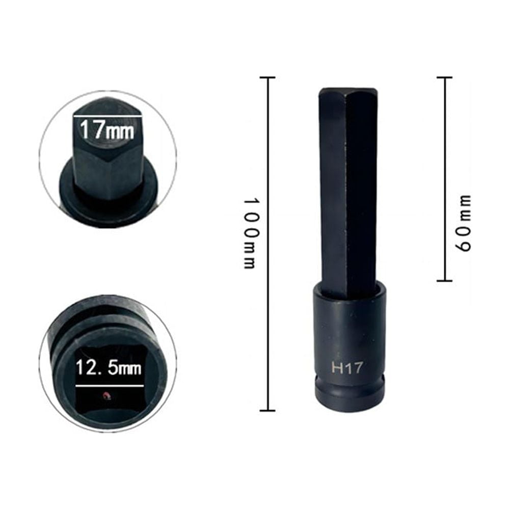 1/2 Impact Socket Wrench Adapter Hex Head Socket Ratchet Wrench Adapter